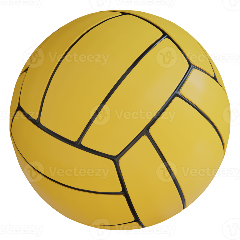 Water Polo Ball 3D Render Icon png