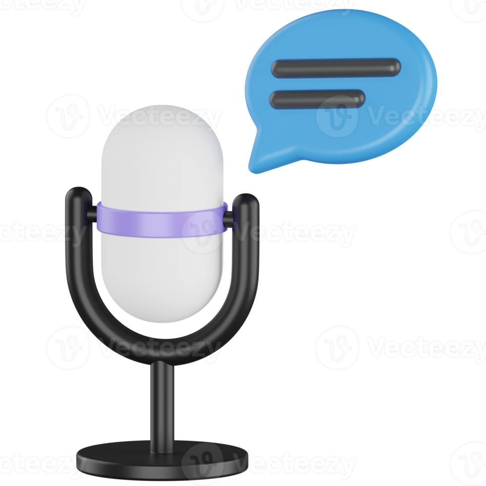 Radio Message 3D Render Icon png