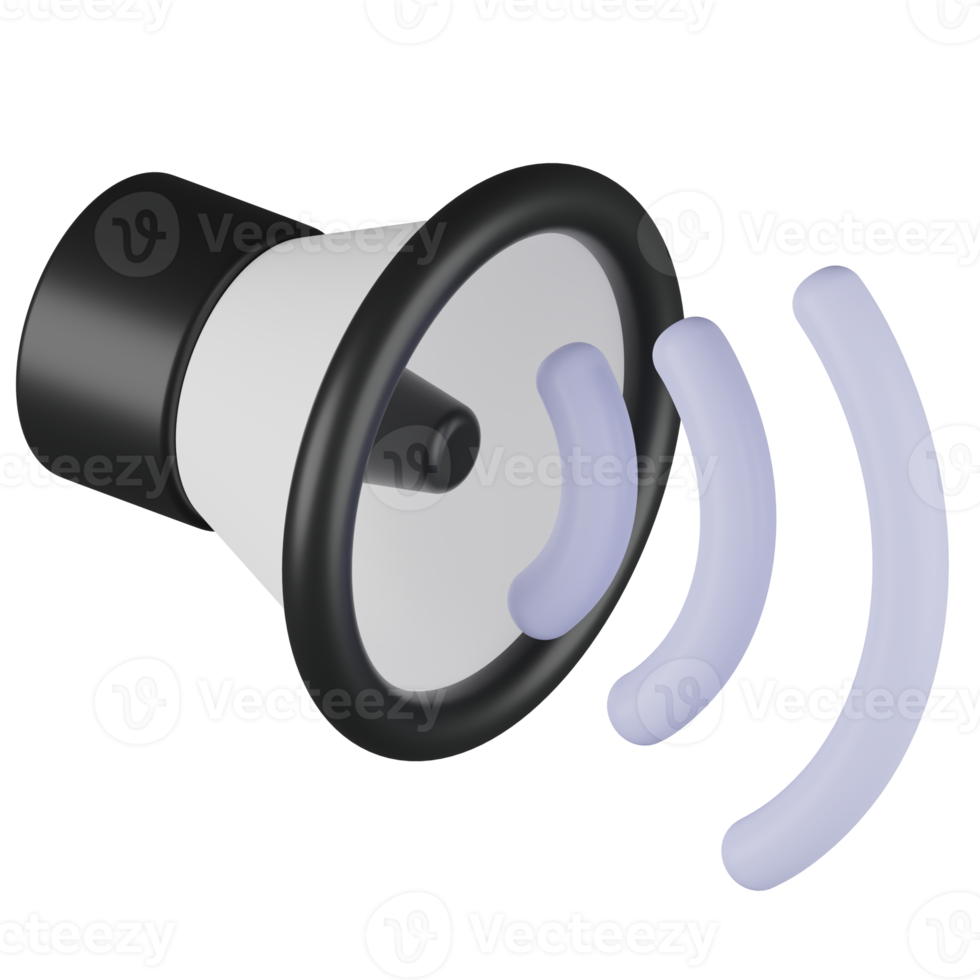Sound-3D-Rendersymbol png