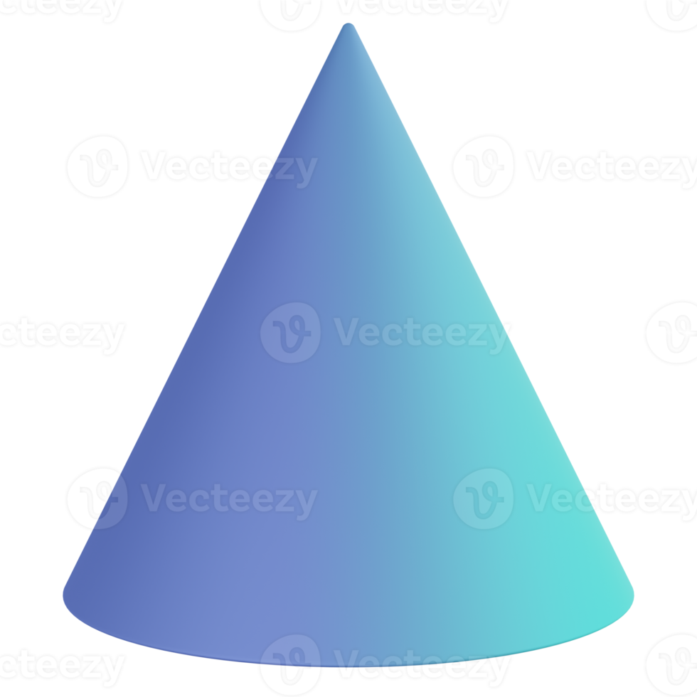 Cone 3D Render Icon png