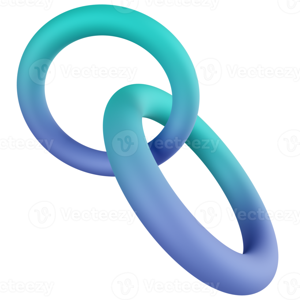 Rings 3D Render Icon png