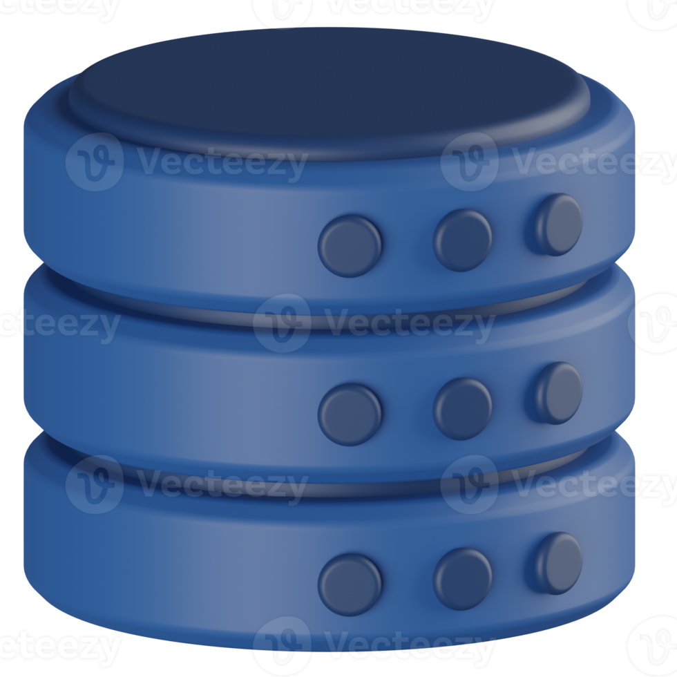 Database 3D Render Icon png