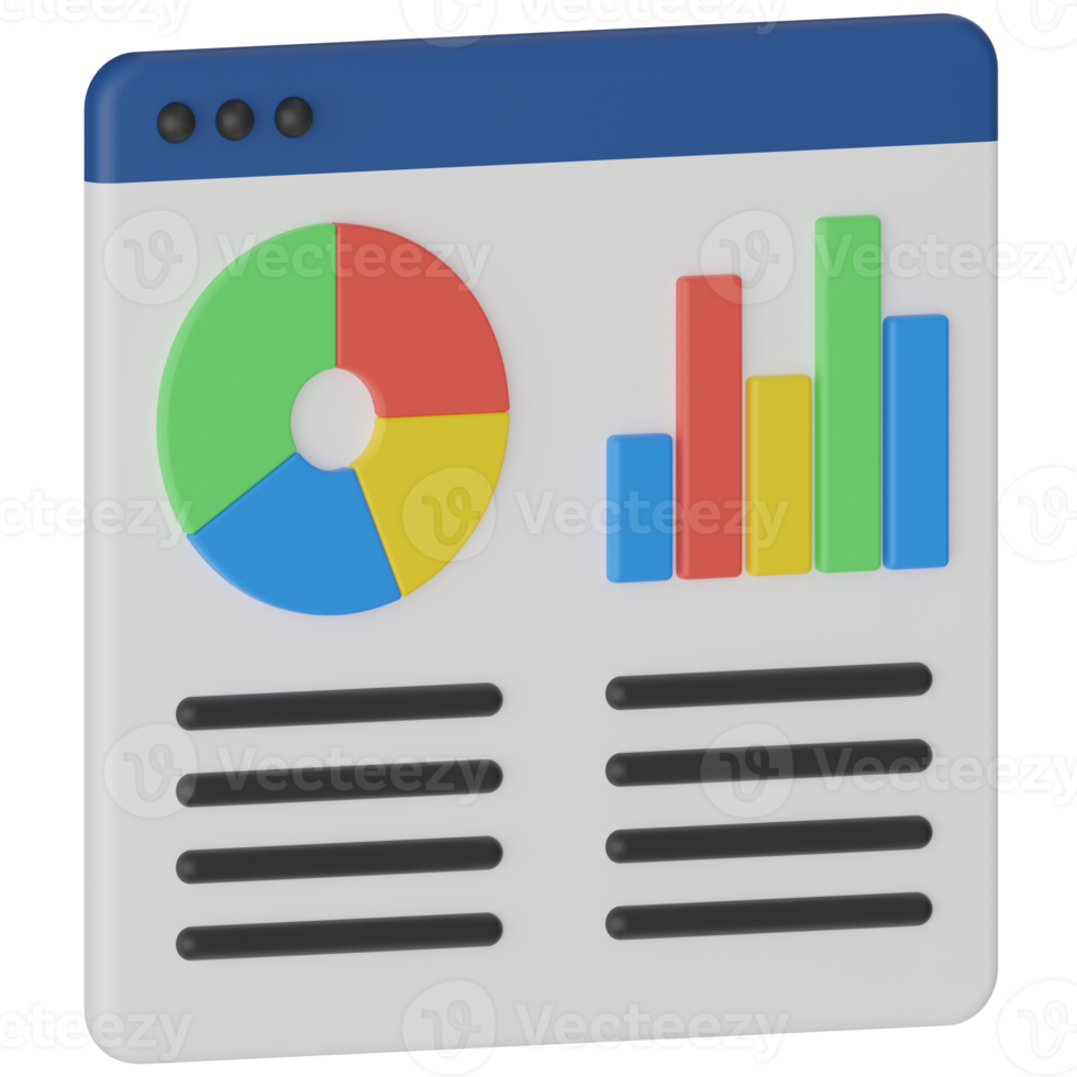 Dashboard 3D Render Icon png