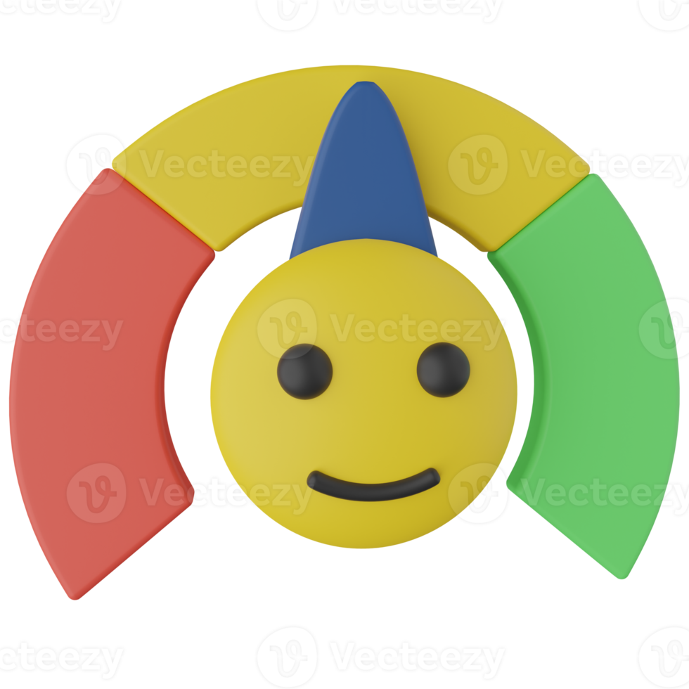 Satisfaction Scale 3D Render Icon png