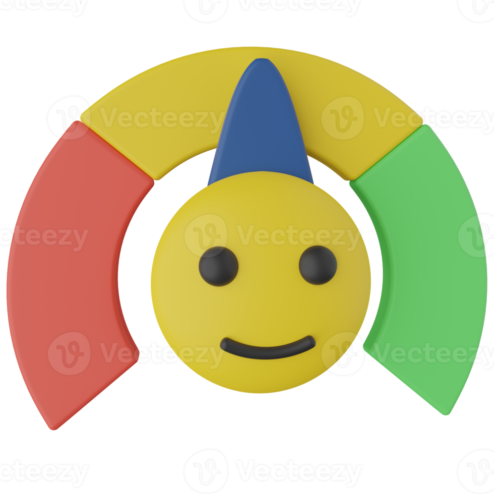 tevredenheid schaal 3d geven icoon png