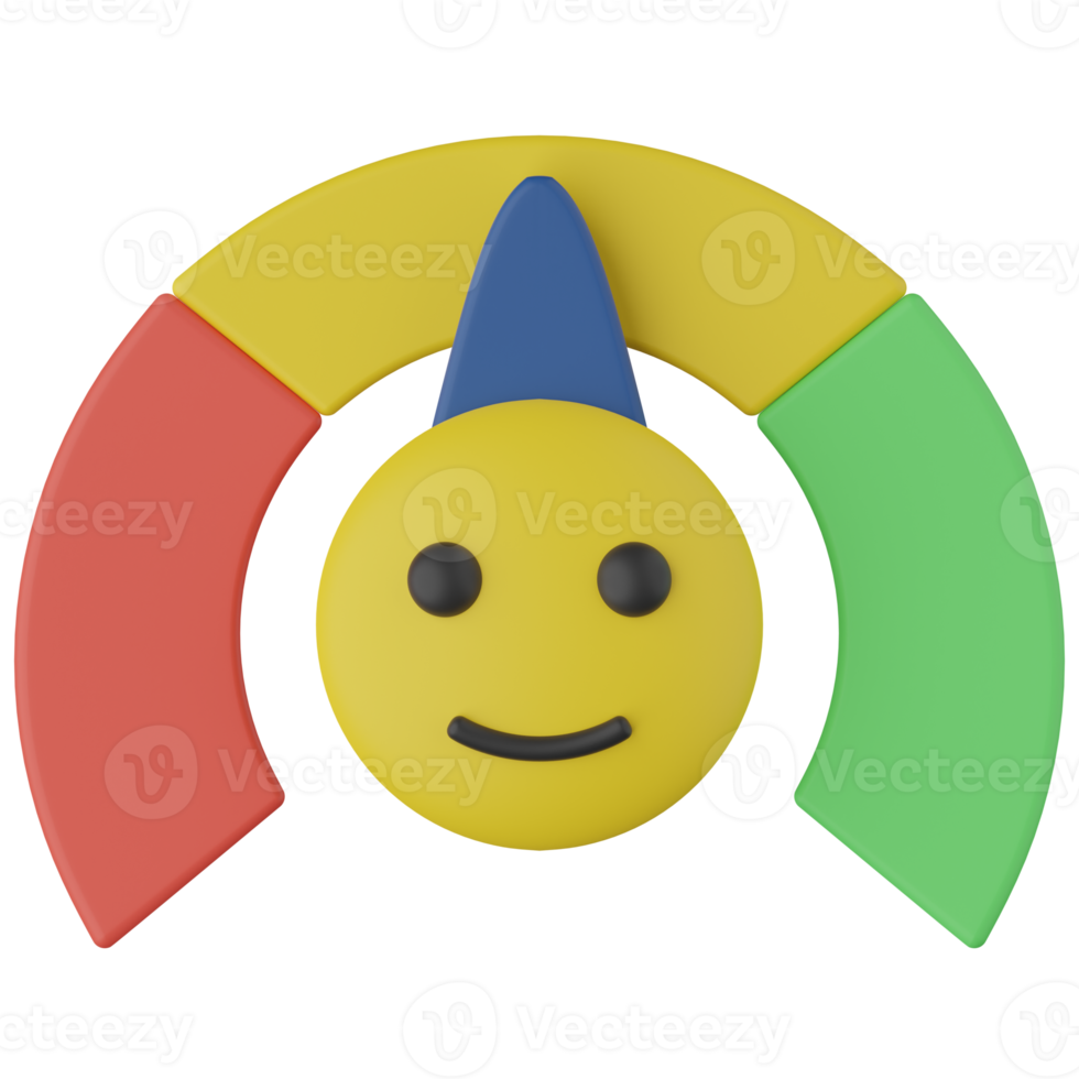 Satisfaction Scale 3D Render Icon png