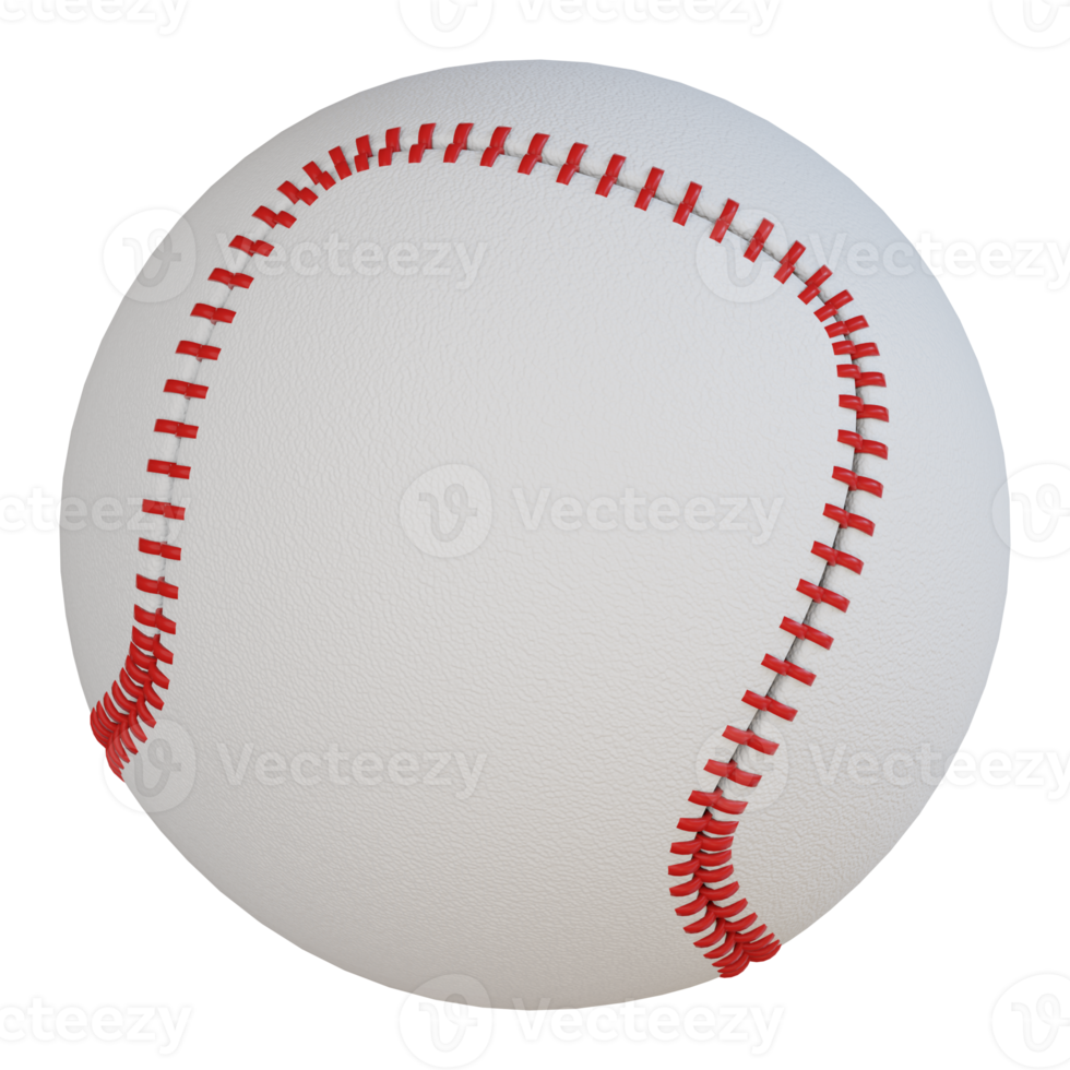 icône de rendu 3d de baseball png