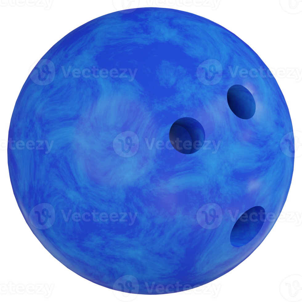 Bowling Ball 3D Render Icon png