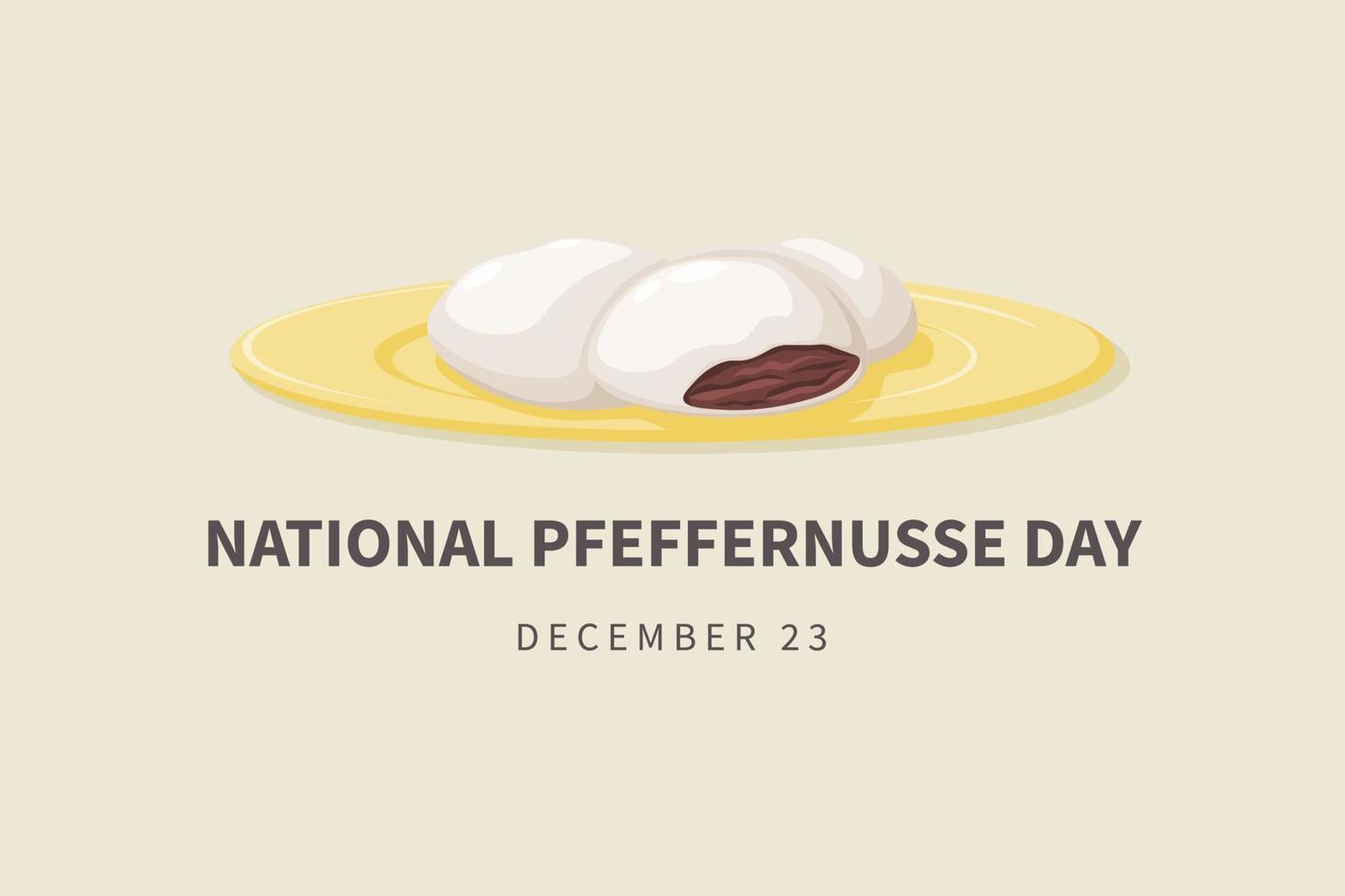 National Pfeffernusse Day background. vector