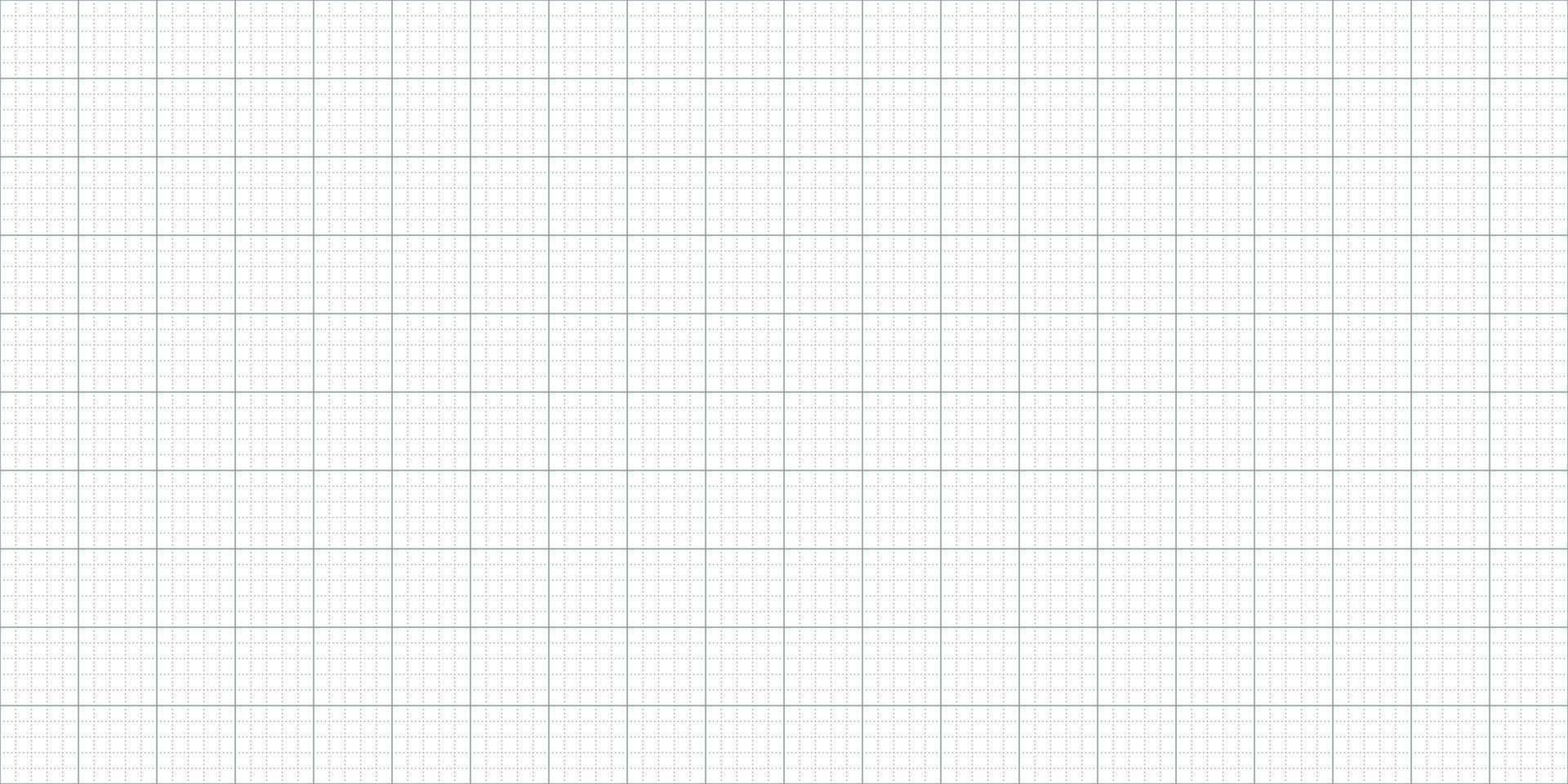 Millimeter graph paper grid seamless pattern. Abstract geometric squared background. Line pattern for school, technical engineering scale measurement. Vector illustration on white background