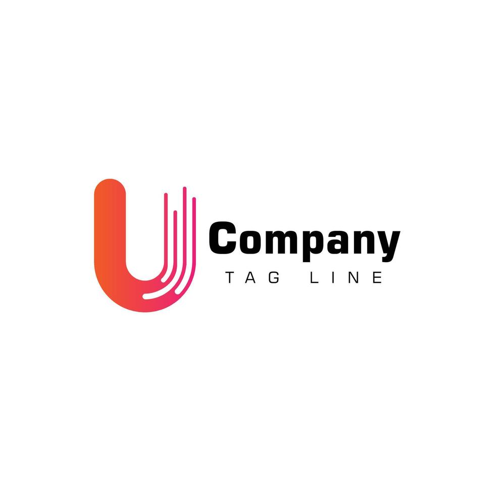 Creative lettering logo design for brand vector