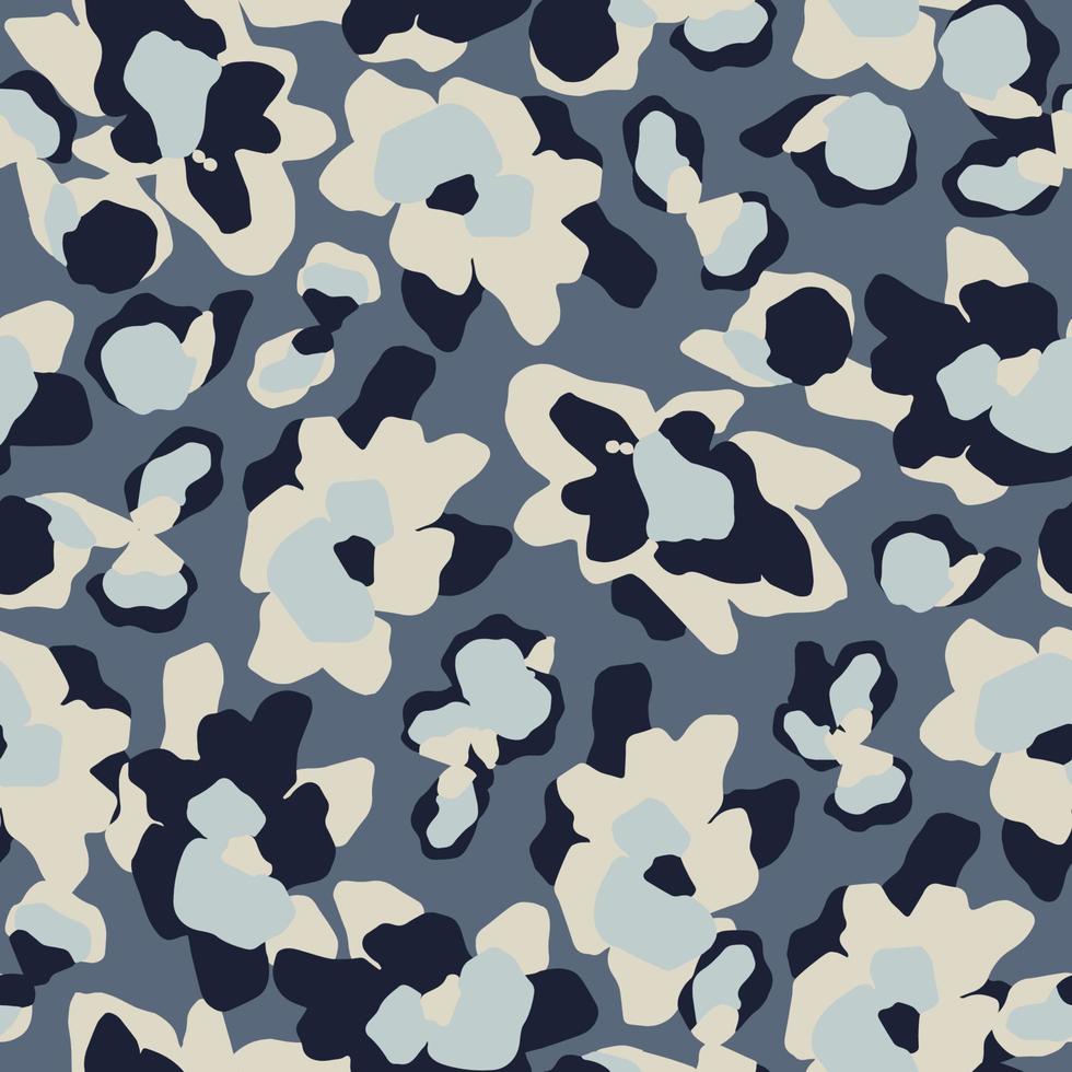 Vector flower leopard illustration seamless repeat pattern digital artwork