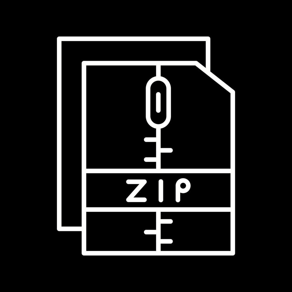 icono de vector de archivo zip