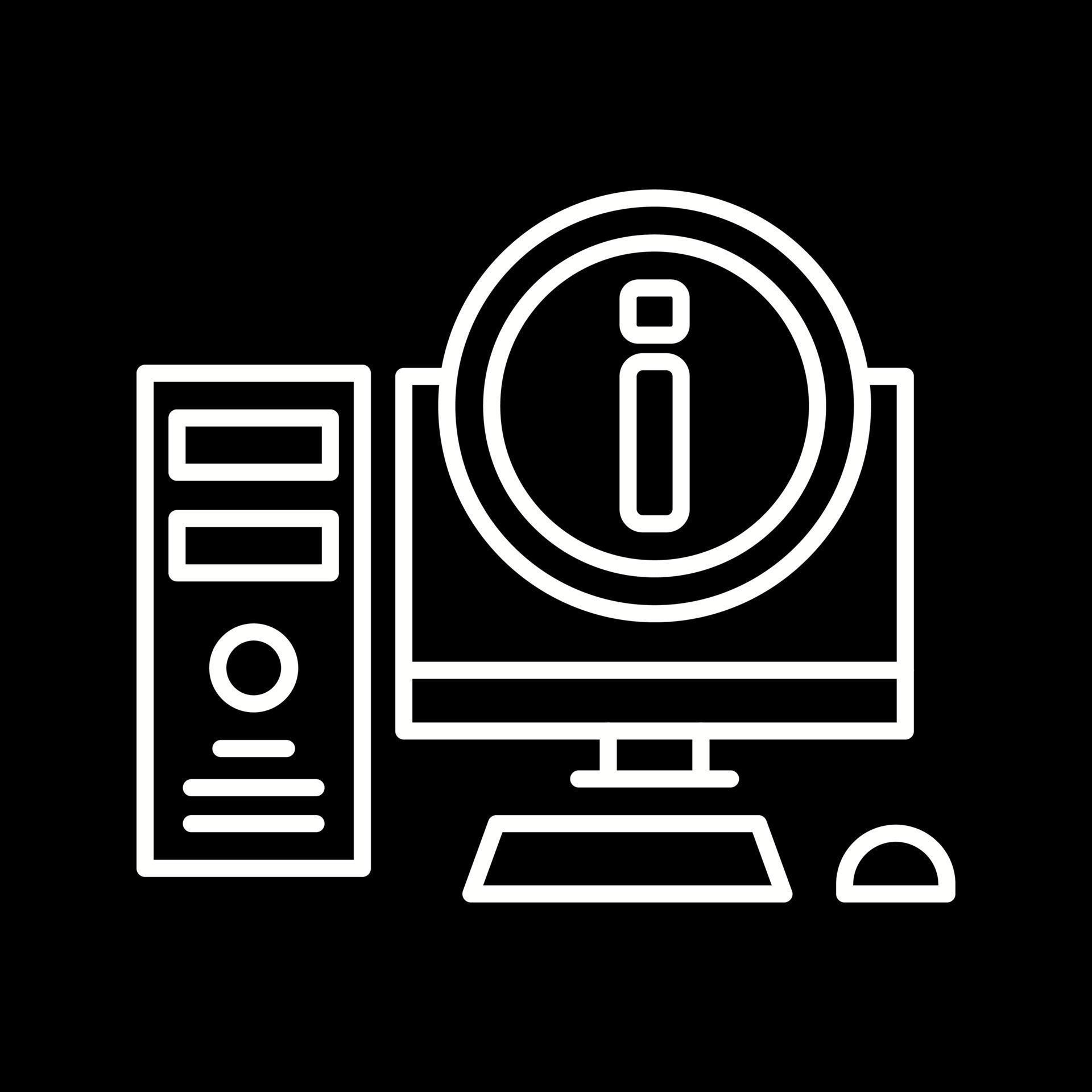 Computer Vector Icon 14920721 Vector Art at Vecteezy