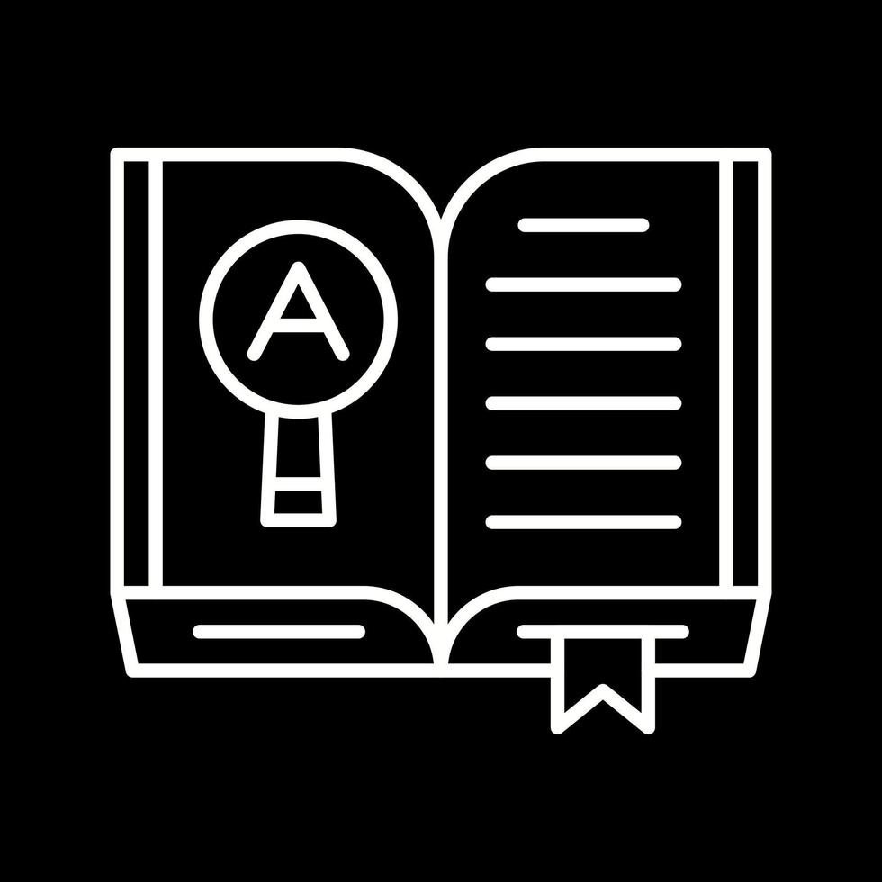 icono de vector de libro abierto