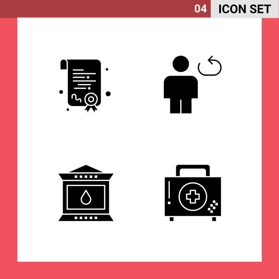 User Interface Solid Glyph Pack of modern Signs and Symbols of certification lamp avatar loop thanksgiving Editable Vector Design Elements