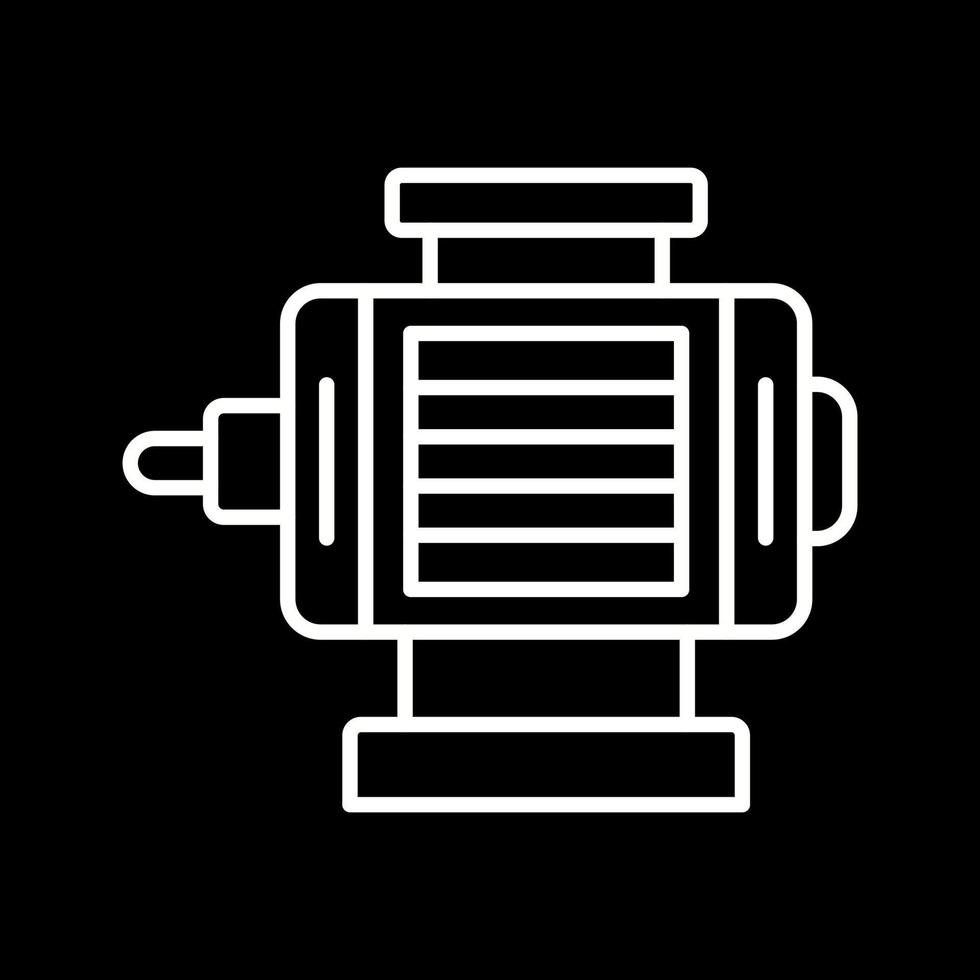 icono de vector de motor eléctrico