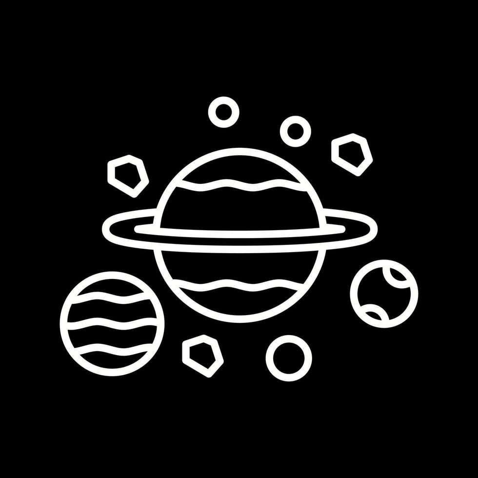 icono de vector de planetas