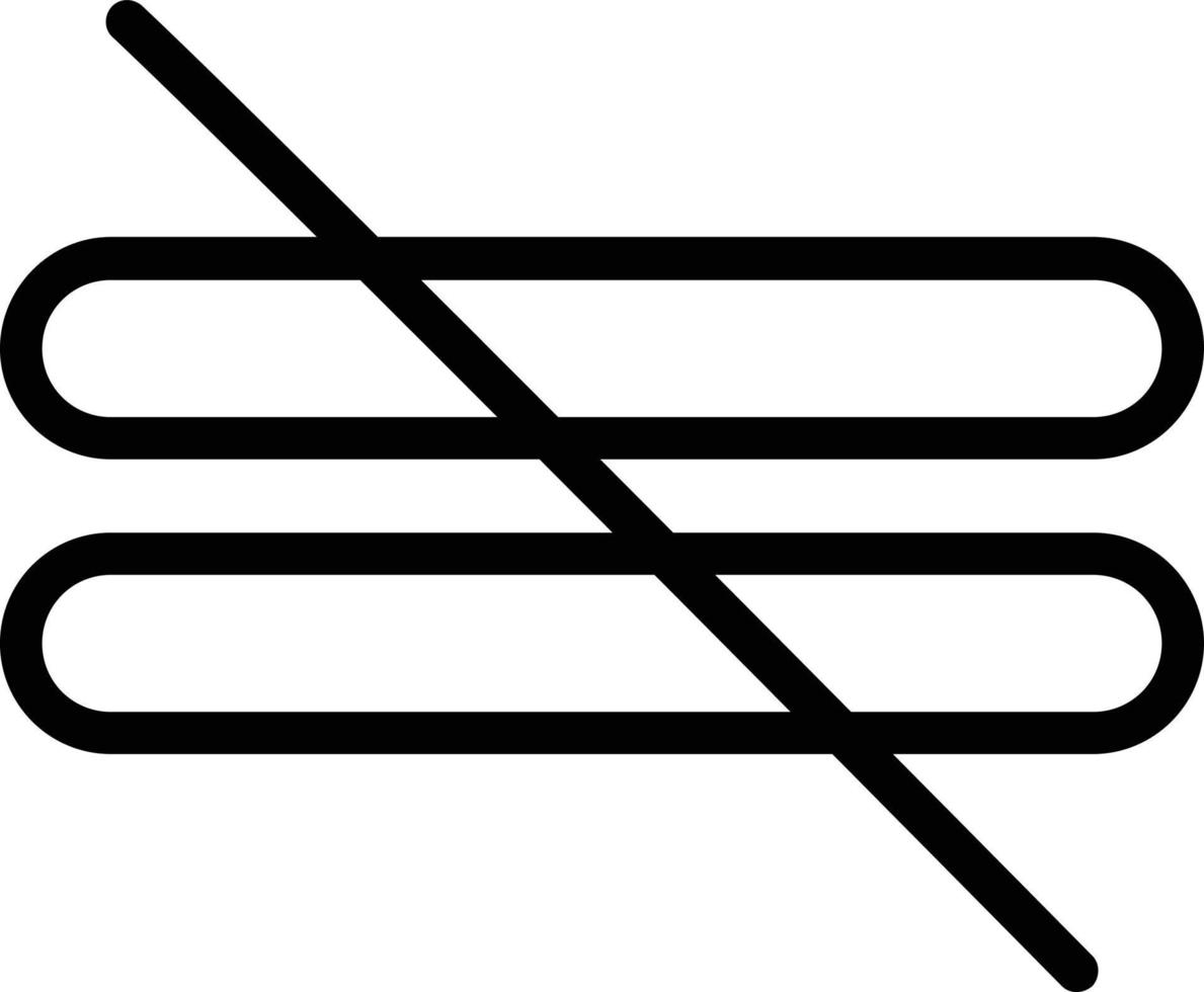 Not Equal Vector Icon Design