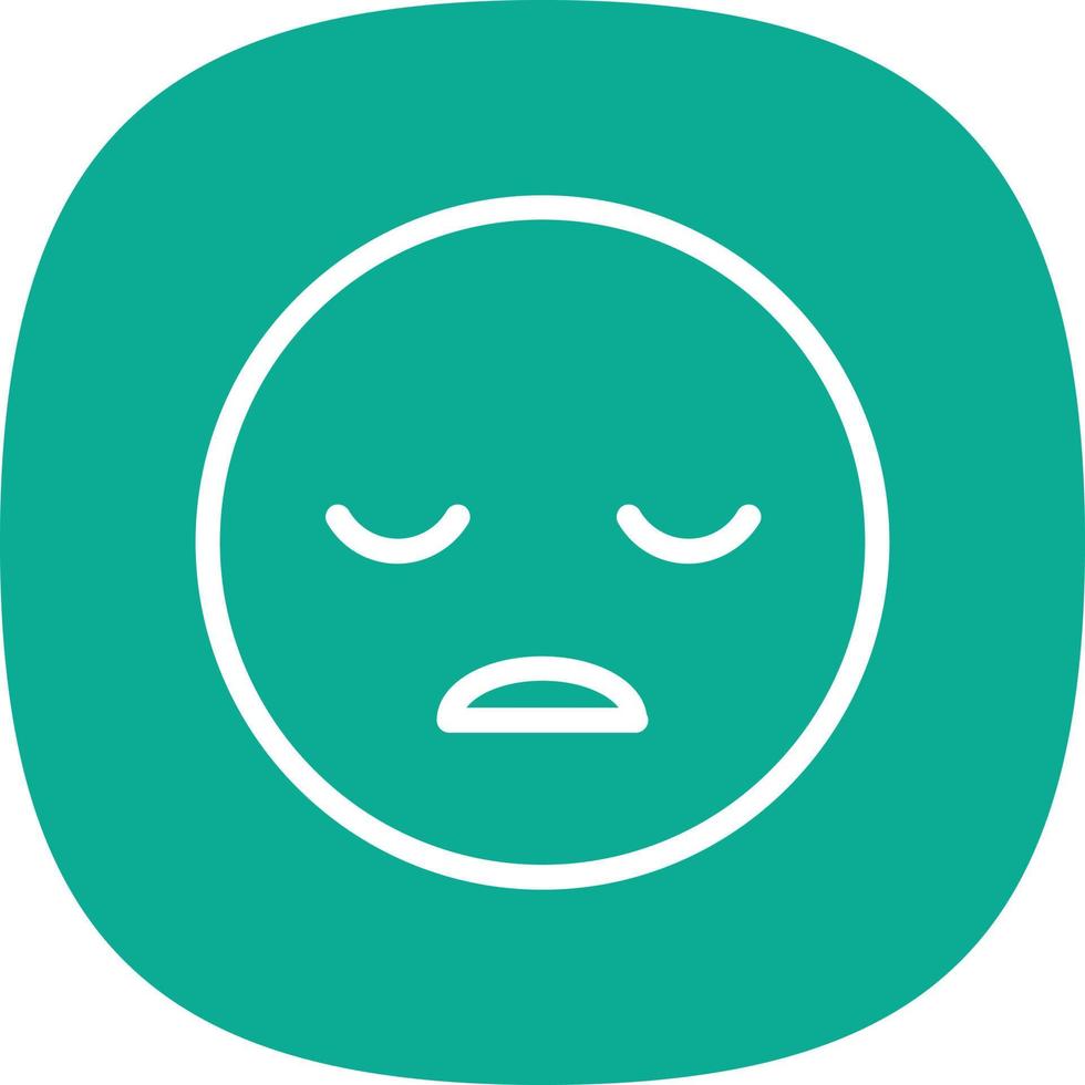 Frown Open Vector Icon Design