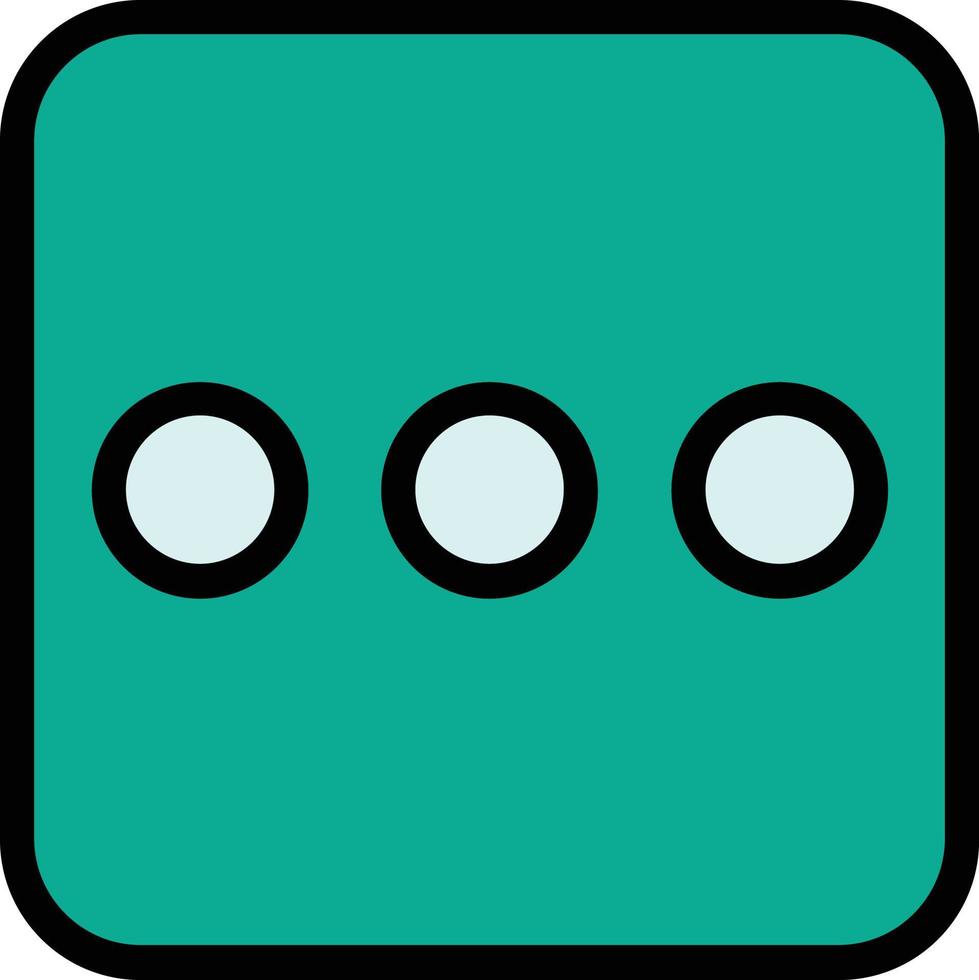 Ellipsis H Vector Icon Design