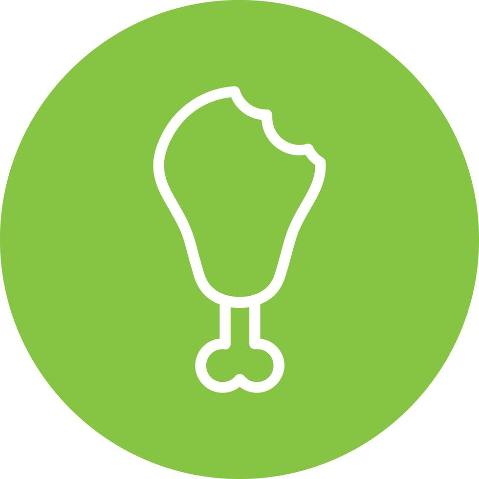Drumstick Bite Vector Icon Design