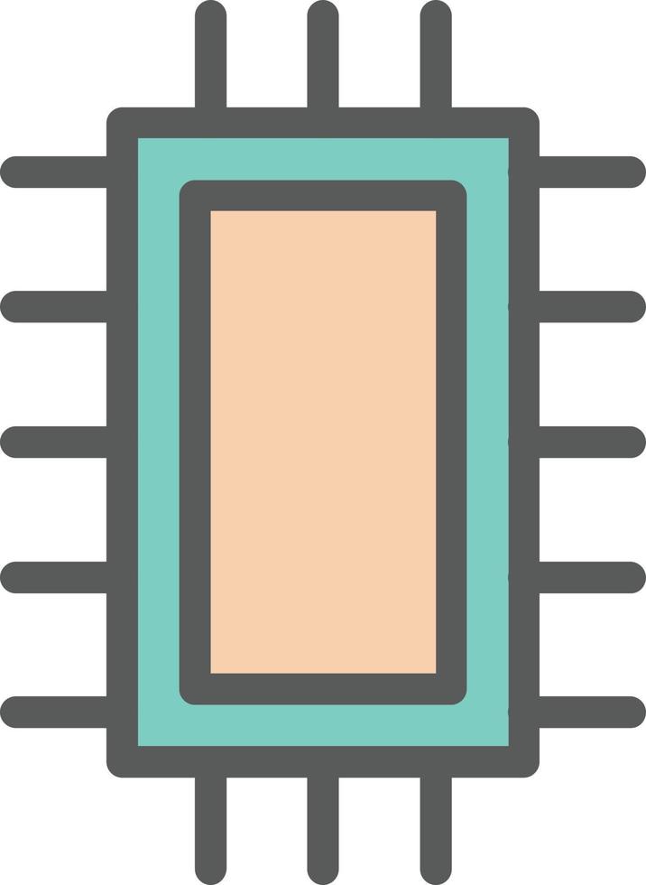 Microchip Vector Icon Design