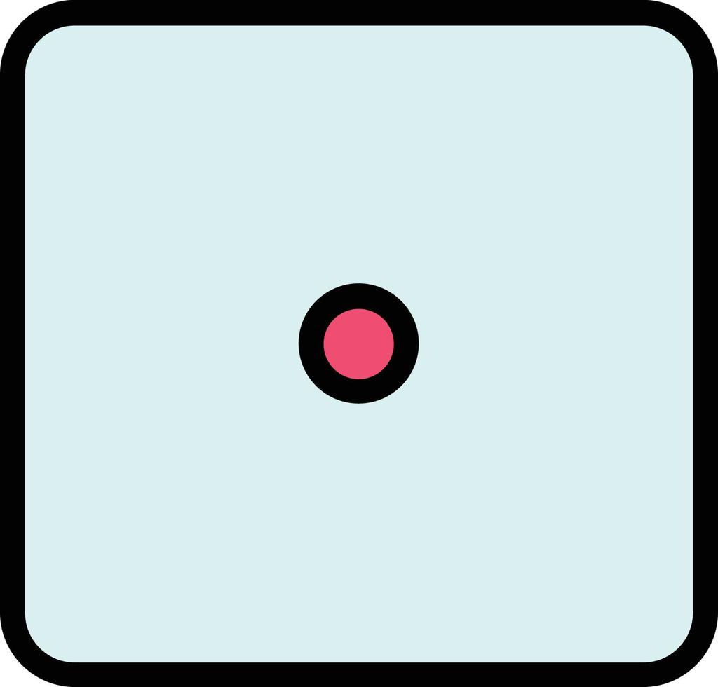 Dice One Vector Icon Design