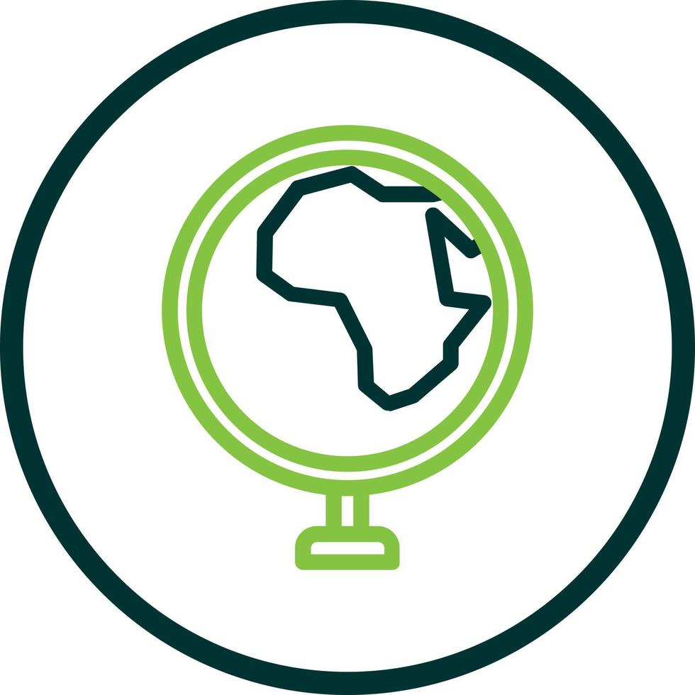 Globe Africa Vector Icon Design