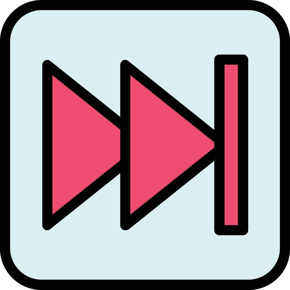 Fast Forward Vector Icon Design