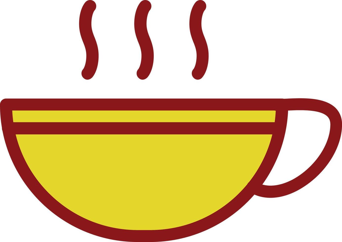 diseño de icono de vector caliente taza