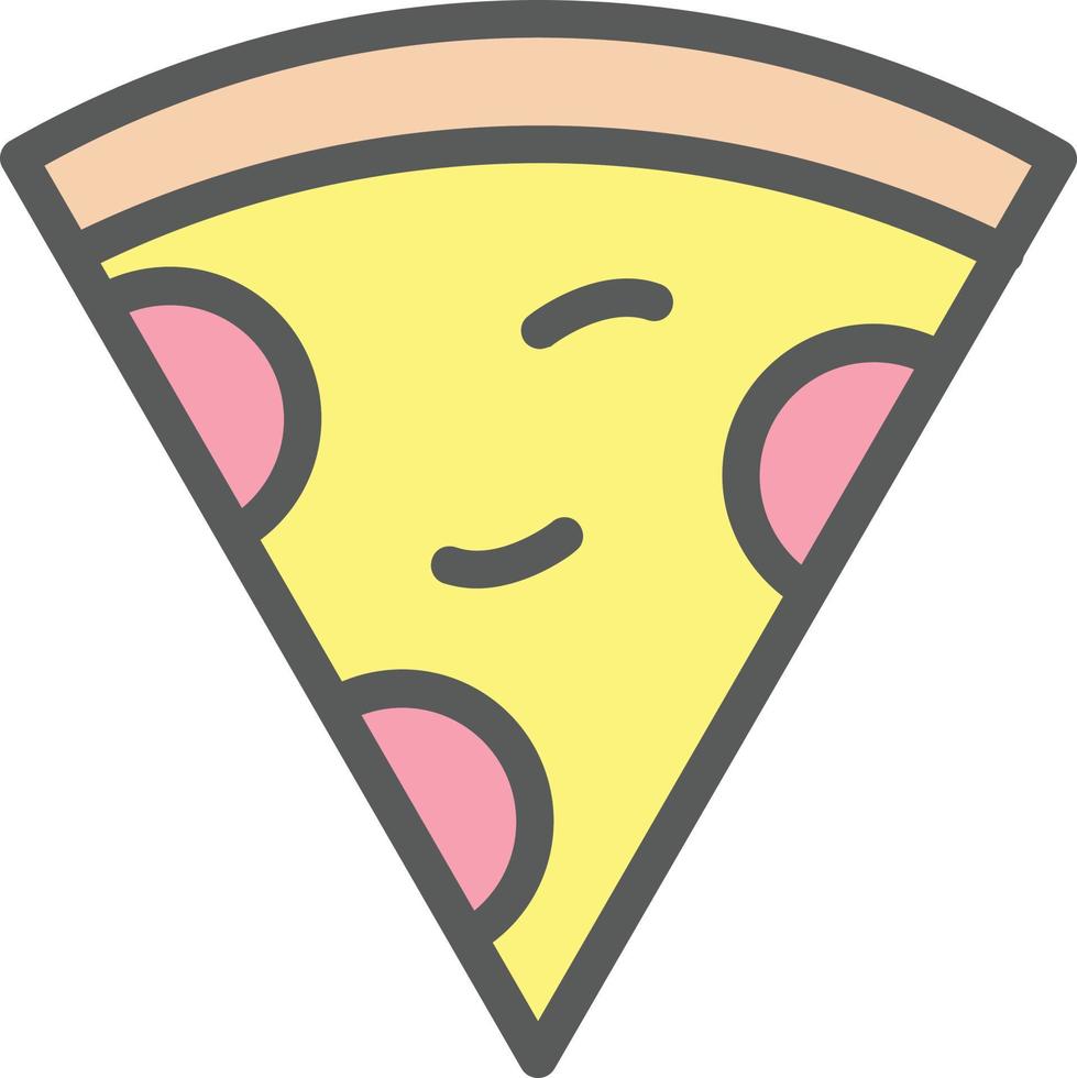 Pizza Slice Vector Icon Design