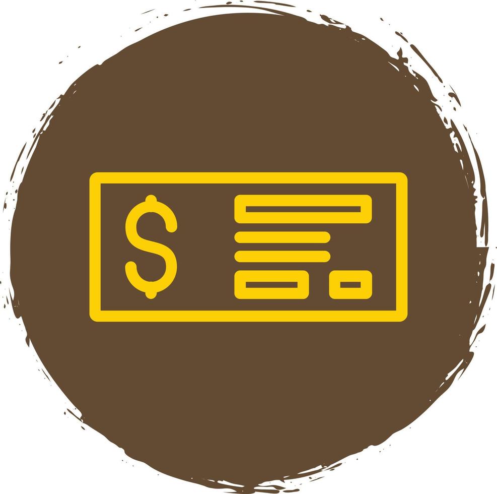 Money Check Vector Icon Design