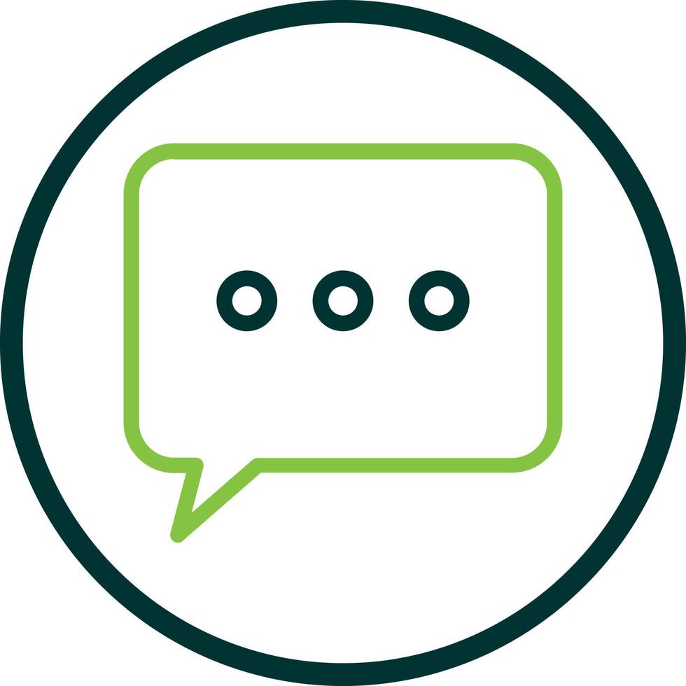 Comment Dots Vector Icon Design