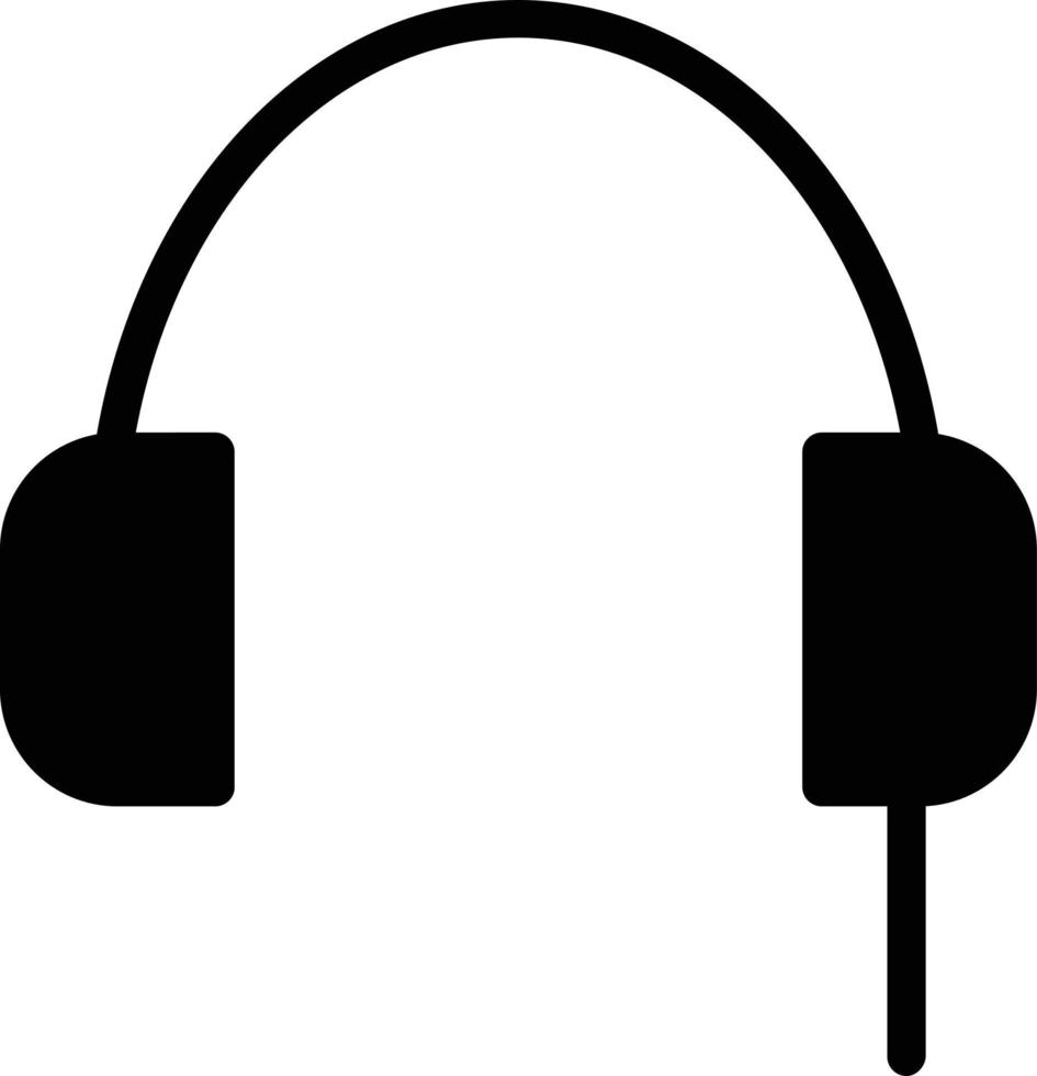 diseño de icono de vector de auriculares