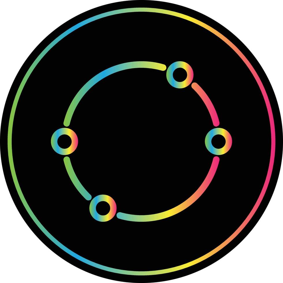 Dot Circle Vector Icon Design