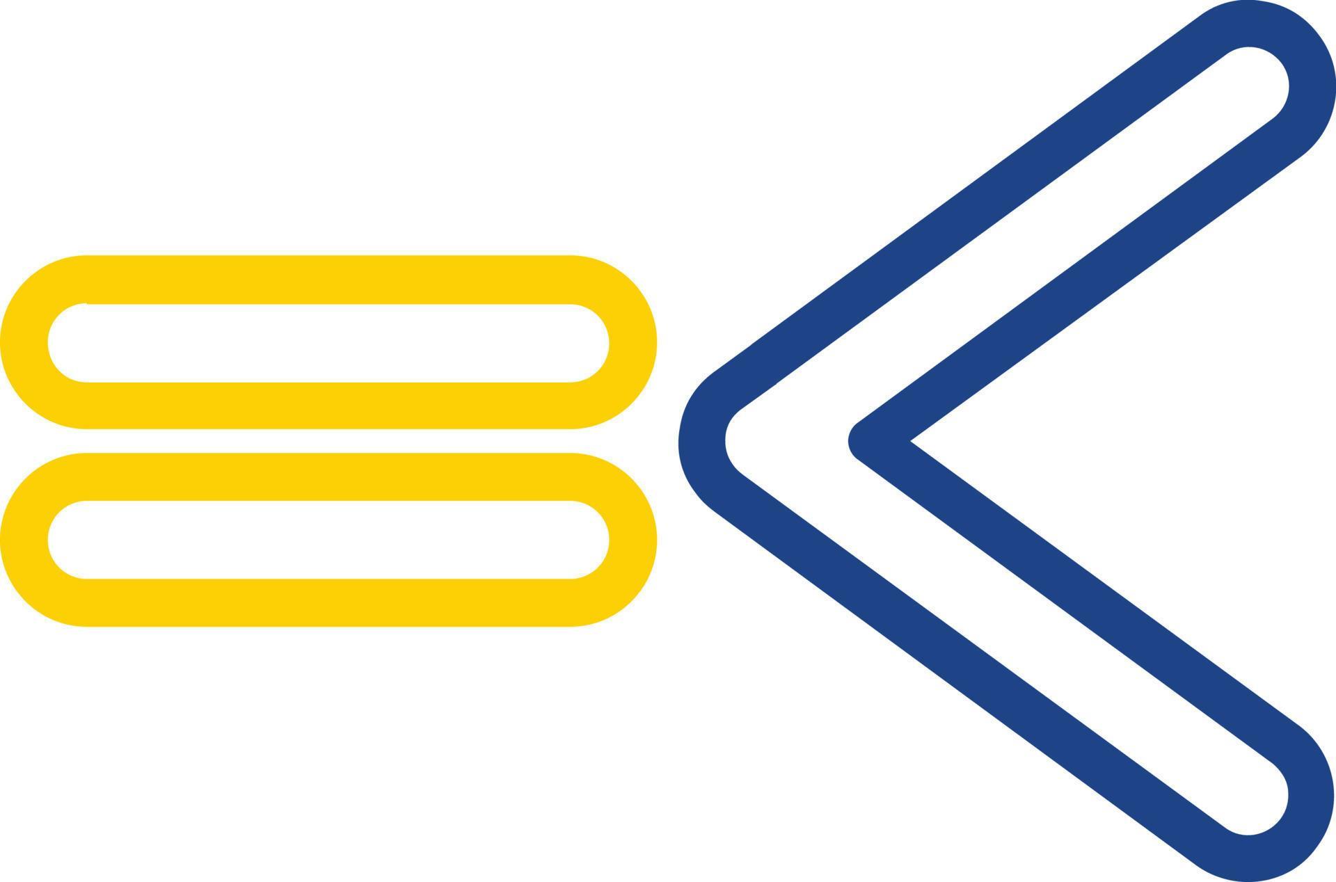 Less Than Equal Vector Icon Design 14921525 Vector Art at Vecteezy