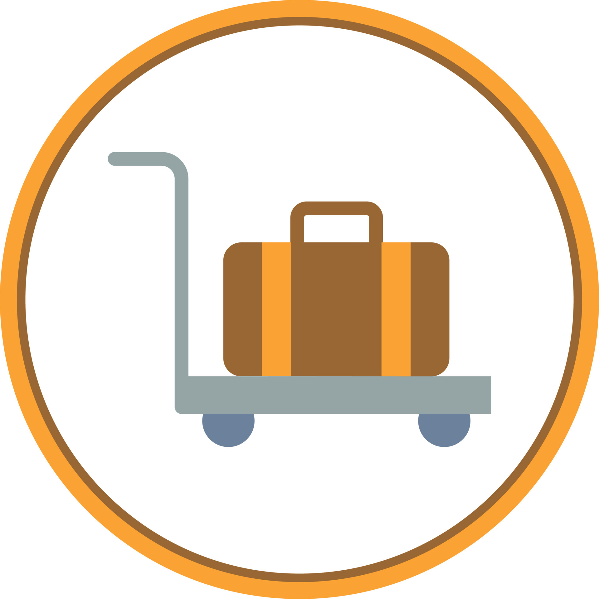 Luggage Cart Vector Icon Design 14921620 Vector Art at Vecteezy