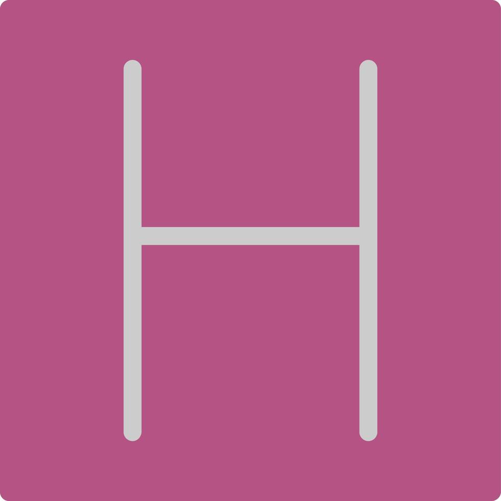 H Square Vector Icon Design