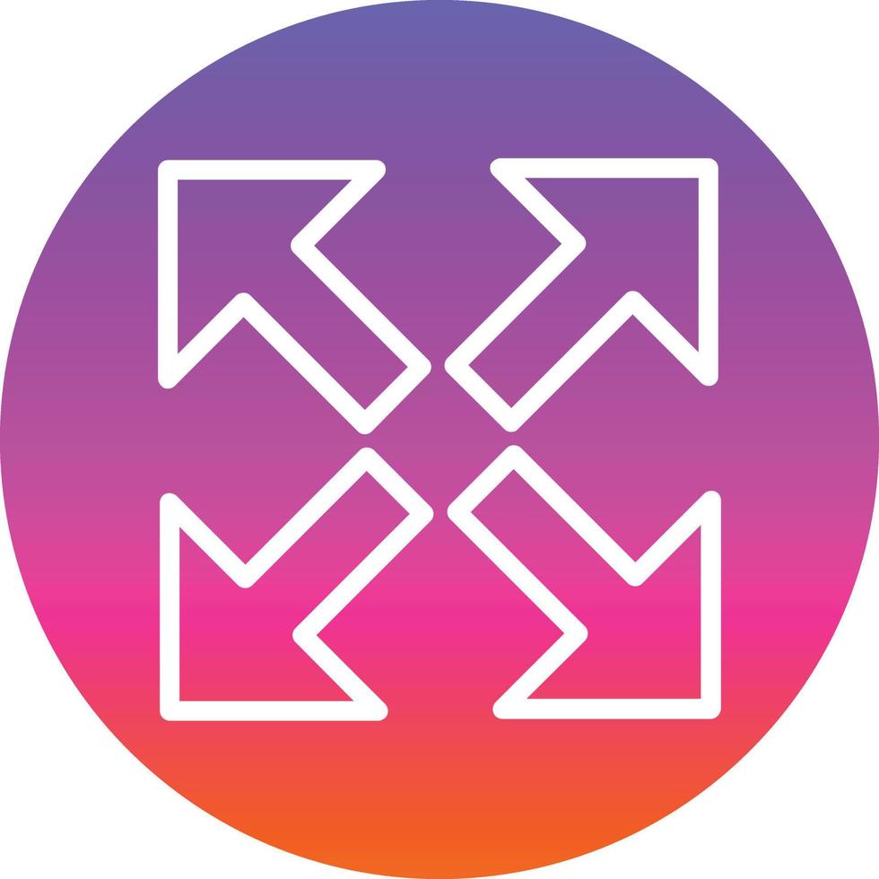 Expand Arrows Alt Vector Icon Design
