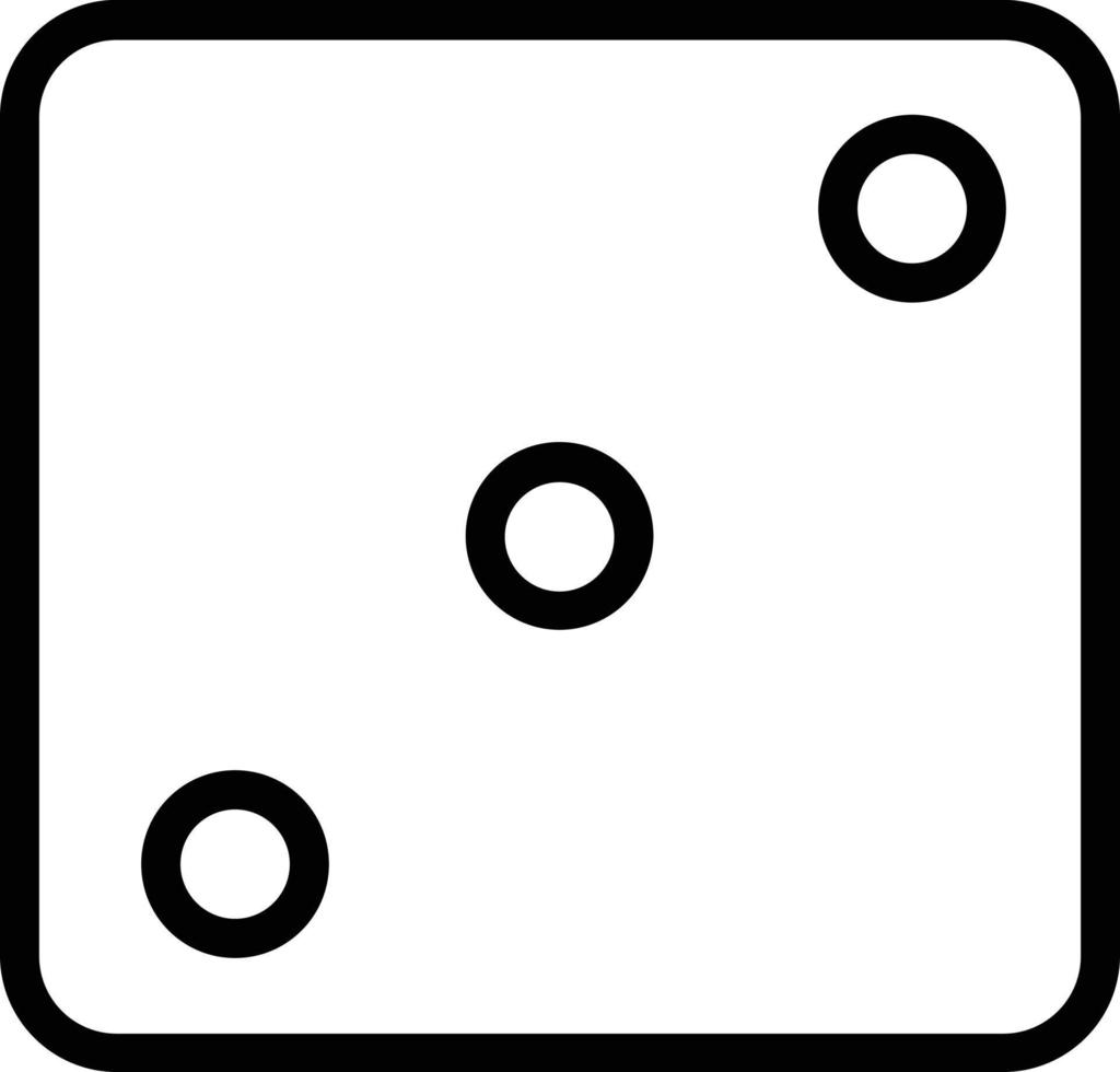 Dice Three Vector Icon Design