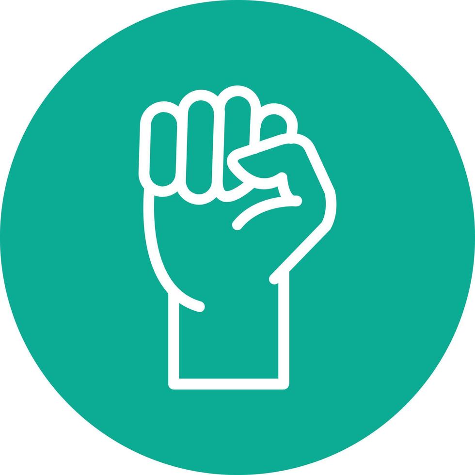 Fist Raised Vector Icon Design