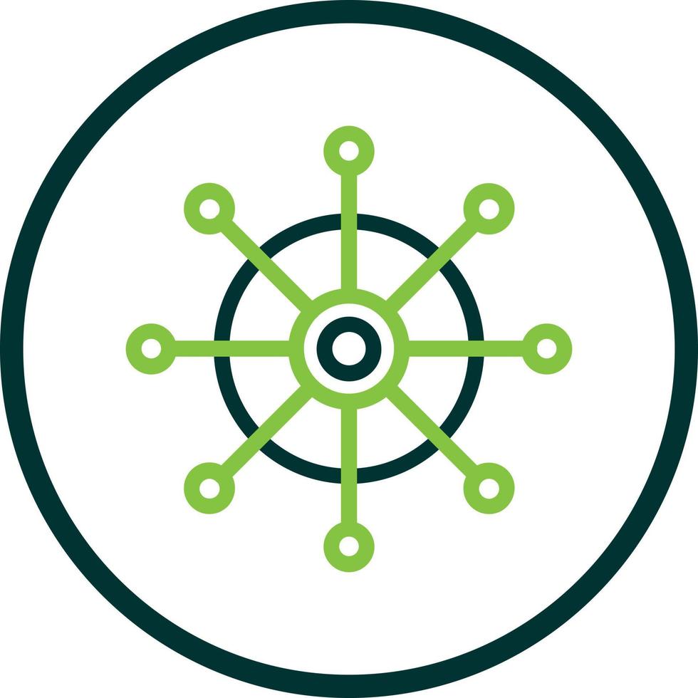 Dharmachakra Vector Icon Design
