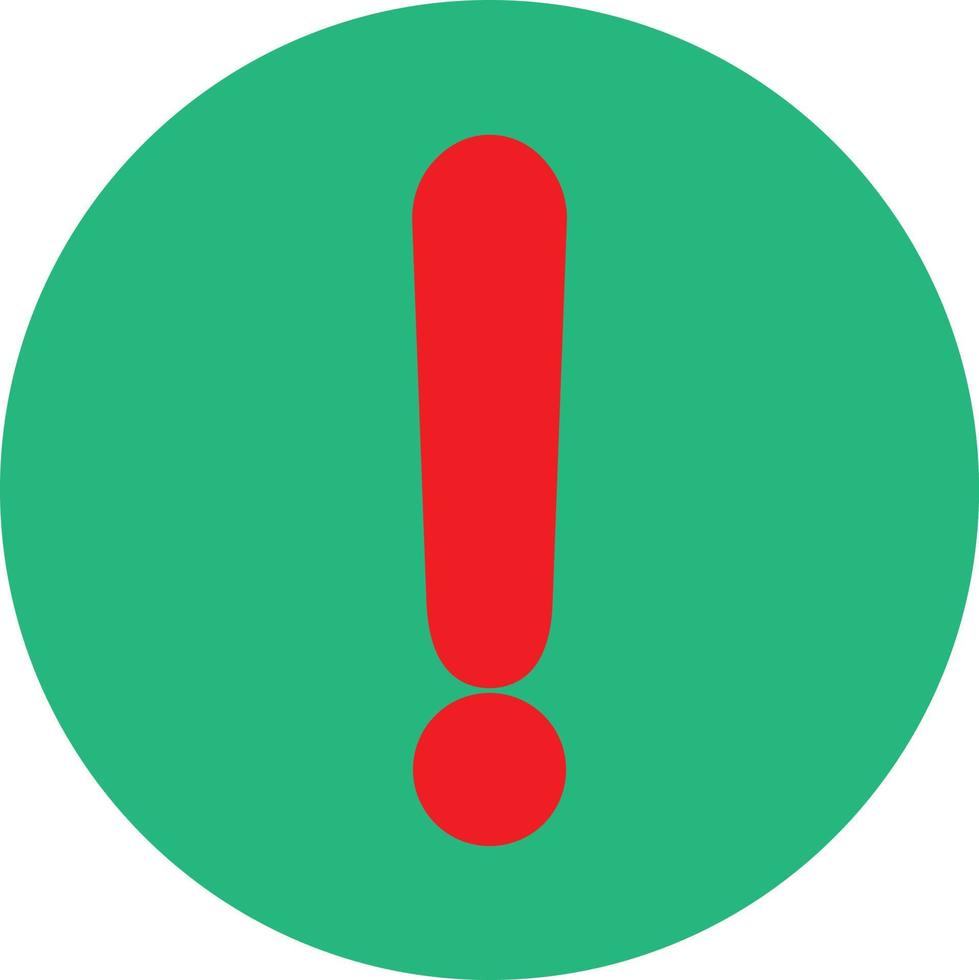Exclamation Circle Vector Icon Design