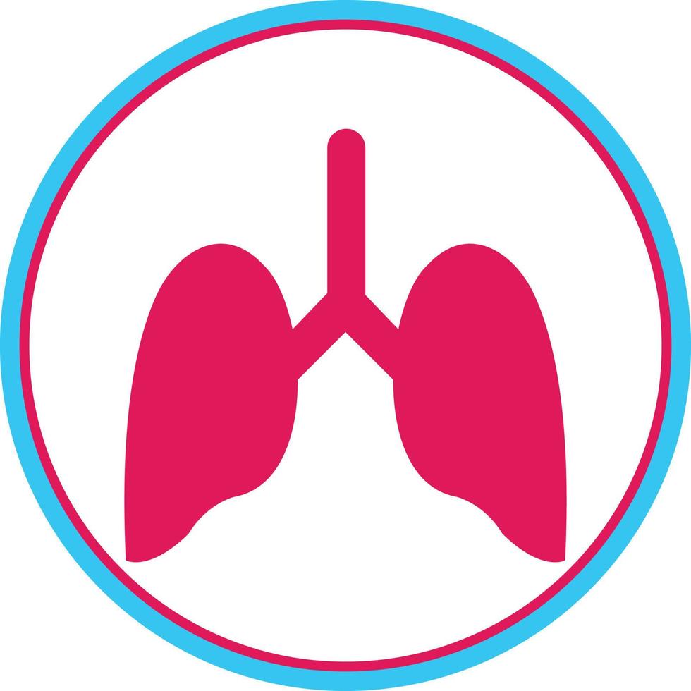Lungs Vector Icon Design