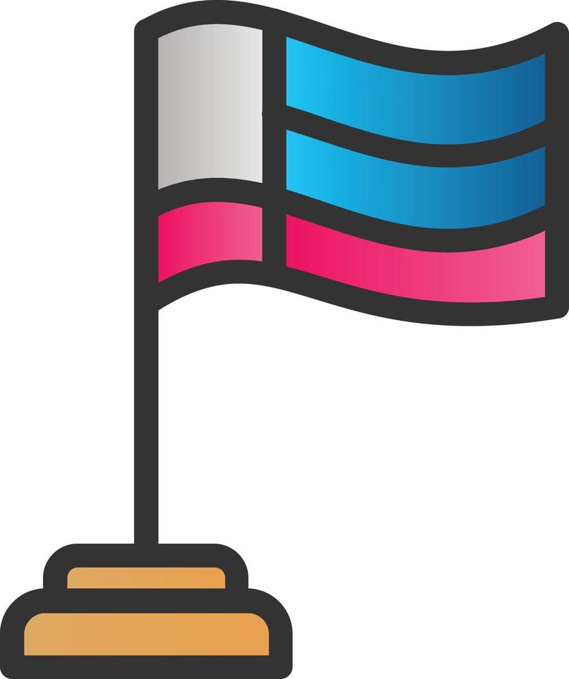 Flag Usa Vector Icon Design