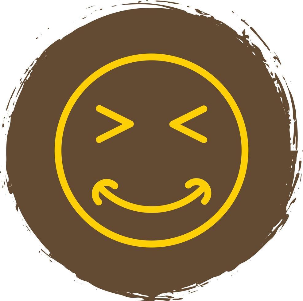 Grin Squint Vector Icon Design