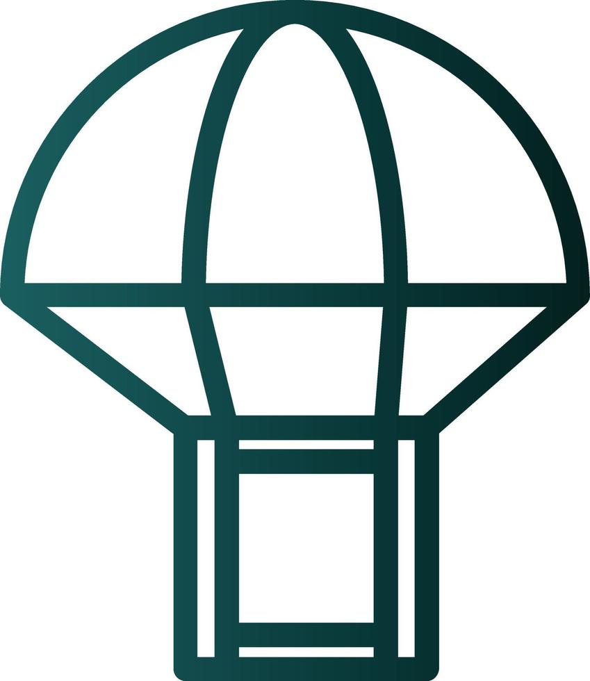 Parachute Box Vector Icon Design