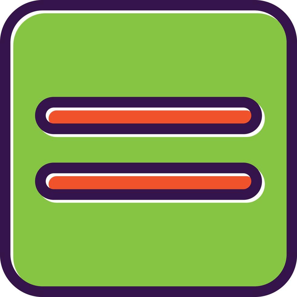 Equals Vector Icon Design