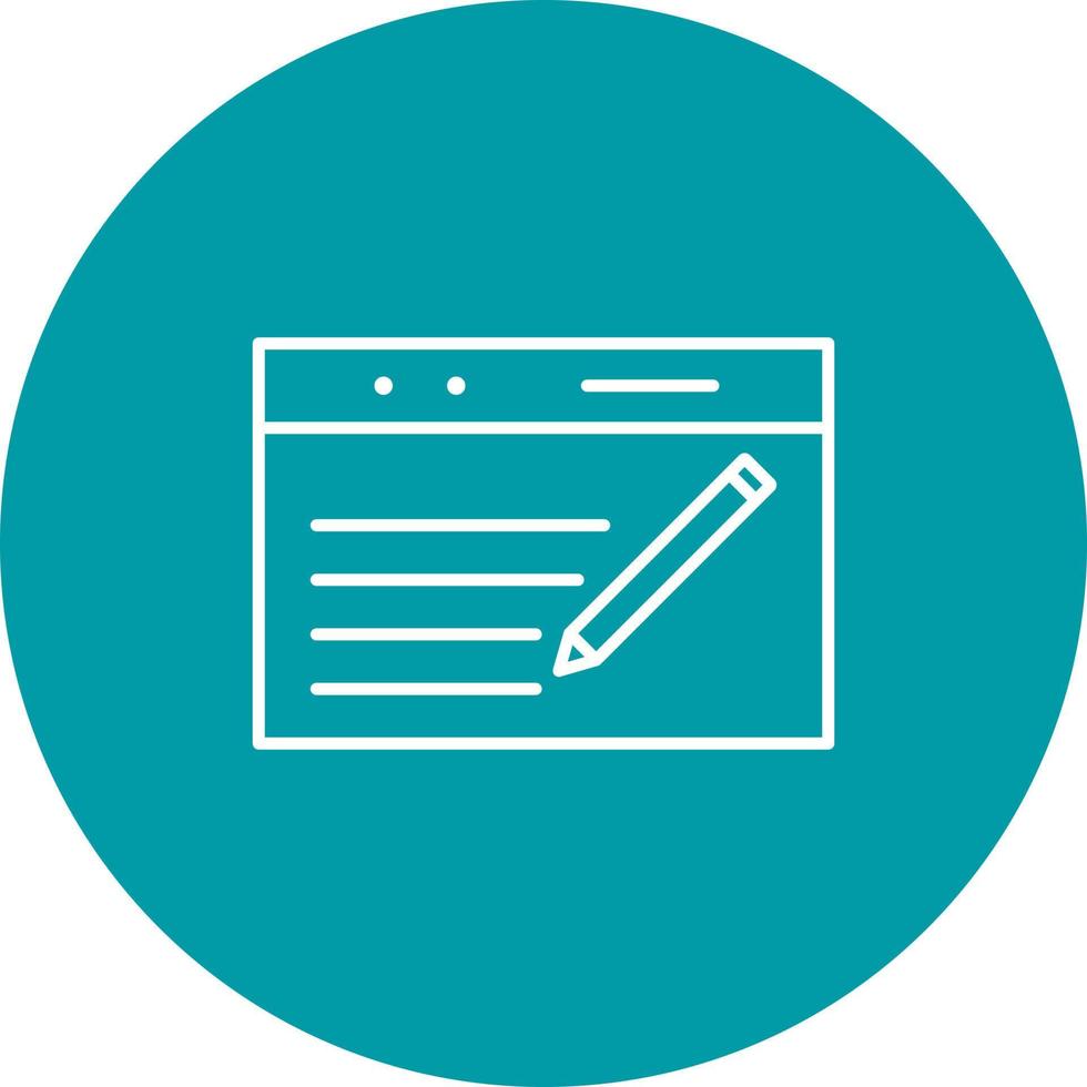 Unique Blogging Service Vector Icon